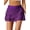 D Purple, variant on Womens Summer Waistband Layered Swimdress Fashion Ruffle Swim Skirt Solid Color Swimsuit Bottom