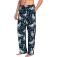 thumbnail image 6 of Susaid Glowing Butterfly Print Mens Pajama Pants Set Sleep & Lounge Pants, PJ Bottoms with Pockets and Button Fly-3X-Large, 6 of 6