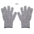 thumbnail image 4 of Bewildely Guantes de trabajo de cuero Mezcla para hombre de protección y estilo Guantes resistentes a cortes de algodón fáciles de limpiar Jardín y Patio Gris l, 4 of 6