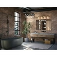 thumbnail image 4 of Cassell Collection Four-Light Vintage Brass Matte Black Luxe Industrial Bath & Vanity Light, 4 of 13