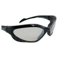thumbnail image 6 of Global Vision Neptune Padded Motorcycle Safety Sunglasses Black Frames Clear Mirrored Lenses, 6 of 8
