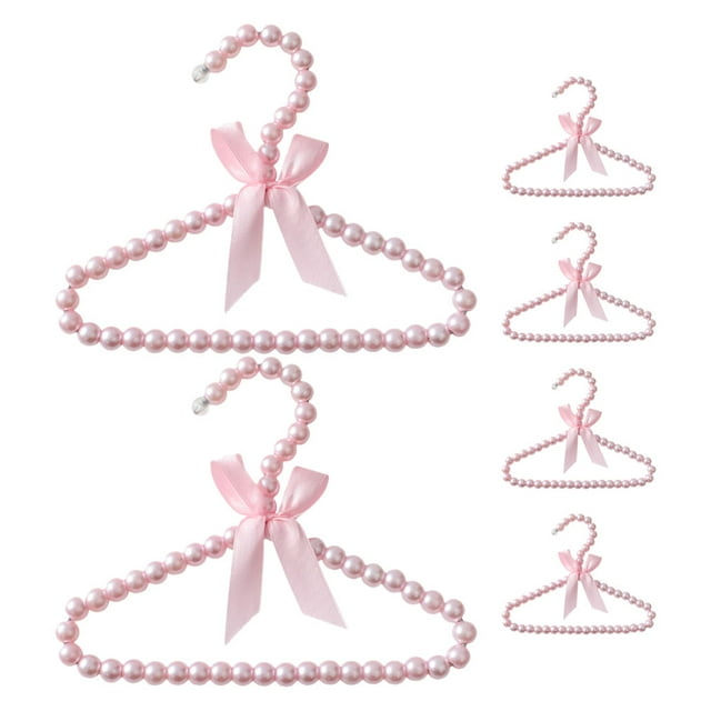 Minkissy 6Pcs Plastic Baby Hangers for Closet Organizer with Shape Retention