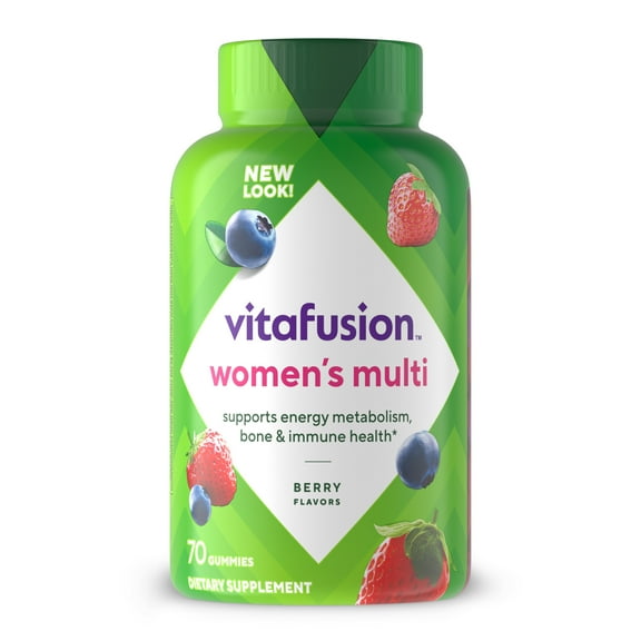 vitafusion Womens Multivitamin Gummies, Daily Vitamins for Women, Berry Flavored, 70 Count