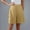 Beige, variant on Women Casual Shorts Side Buttons Comfy Elastic Waist Shorts Summer Pull On Short Pants with Pockets Five Quarter Pants(White,M)