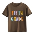 thumbnail image 2 of FDDMis Tops for Girls White Tshirt for Cute Y2k Tops Tight Shirt Girls Size 10-12 Clothes Girls Clothes Age 6-8 Girls 6t Clothes, Coffee 6-7 Years, 2 of 7