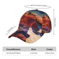 thumbnail image 2 of Honeii Cultural Silhouette Journey Print Hat, Women's Baseball Hat Unisex Fit, Baseball Cap,Adjustable One Size, 2 of 6
