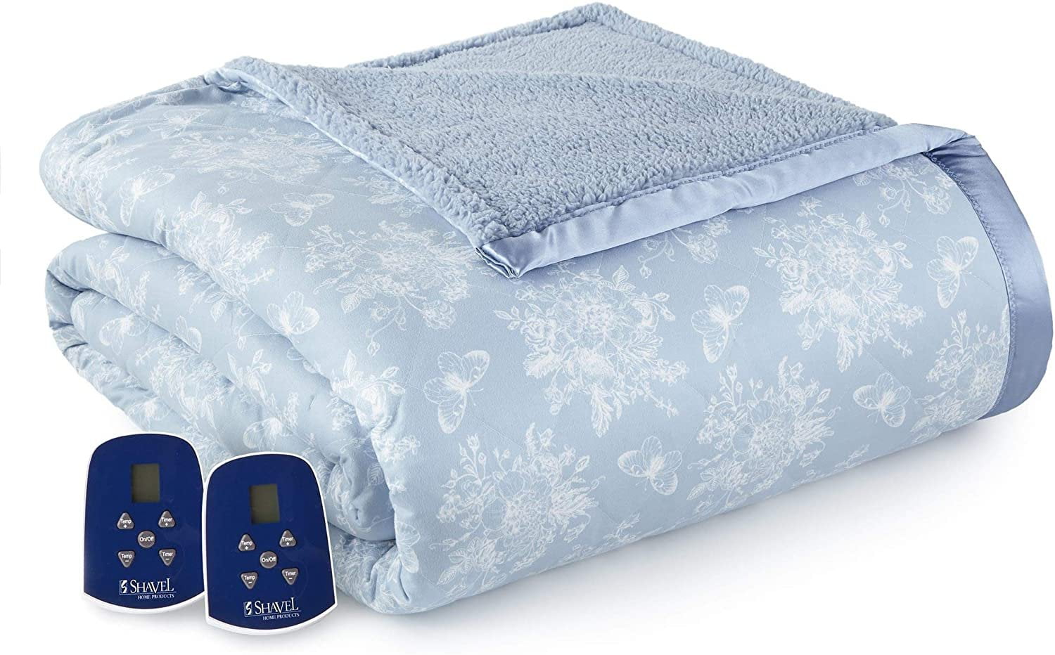 Shavel Home Products Micro Flannel® Reverse to Sherpa Electric Blanket