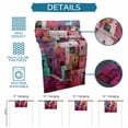 thumbnail image 6 of Table Runner - 72 Inch Long, Abstract Red Kitchen Dining Table Runner Dresser Scarves, Painting Buildings Geometric Color Block Farmhouse Decor for Coffee Tables Wedding Party Banquet, 6 of 8