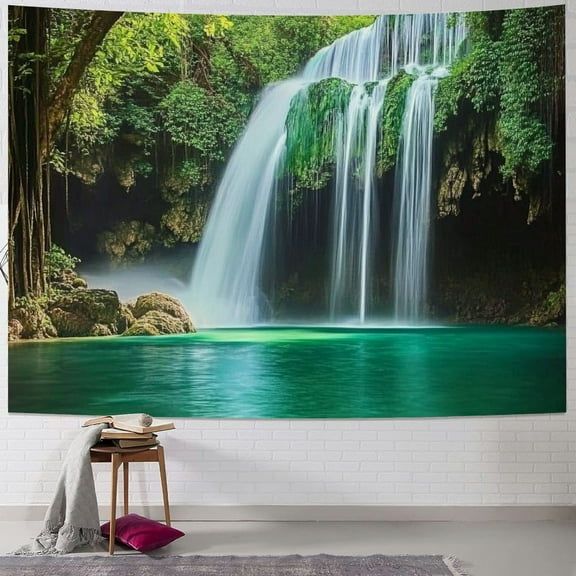 Patifu Forest Tapestry Scenery Wall Tapestry Nature Landscape Tapestries,for Home Office Dorm Indoor and Outdoor Decoration 40x30inch