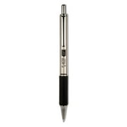Zebra F-402 Ballpoint Pen, fine 0.7 Mm, Black Ink, Stainless Steel/black Bundle of 2 Each