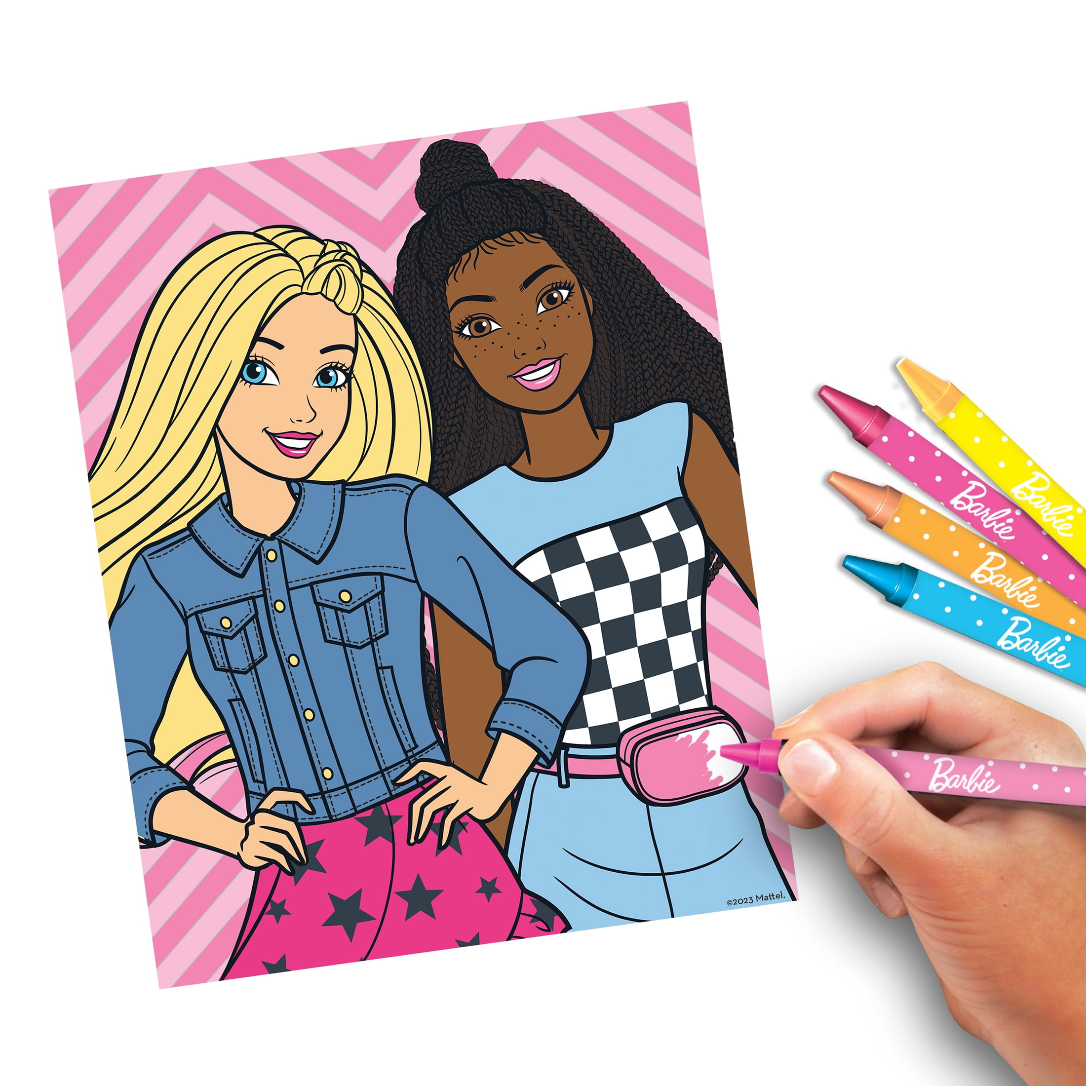 Barbie Art Set, Arts and Crafts for Kids, Colouring Sets for Children,  Gifts for Girls : : Toys & Games