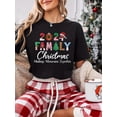 thumbnail image 4 of Family Christmas Casual Crew Neck T-Shirt - Polyester Knit Fabric Festive Pattern, 4 of 4