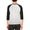 thumbnail image 2 of Halloween Cockatoo Parrot Costume Mens Raglan T Shirt White-Black SM, 2 of 2