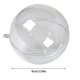 thumbnail image 3 of Bolas navideñas transparentes de acrílico huecas de plástico transparente, bolas redondas, adornos colgantes para árboles, decoraciones para el hogar, bodas y fiestas, 3 of 5