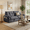 Grey, variant on 77" Convertible Sofa Bed – 2-in-1 Loveseat & Guest Bed, Chenille Fabric, 600lb Capacity
