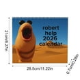 thumbnail image 2 of Robert the Worm 2026 Calendar – Funny 2026 Giftable Wall Calendar, Gag Gift for Holiday Gifts, Conversation Starter Home/Office Funny 2026 Calendar, 2 of 6