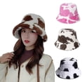thumbnail image 3 of Sombreros de invierno de piel sintética para mujer, sombrero de pescador panamá para hombre, 3 of 5