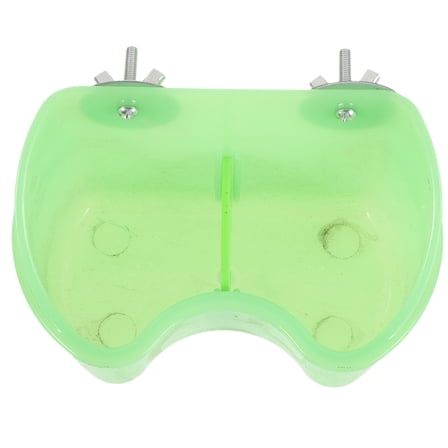 Bird Feeder Container for Cage Mount Plastic Food Holder Light Green Multifunctional