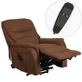 thumbnail image 6 of Flash Furniture HERCULES Series Brown Microfiber Remote Powered Lift Recliner for Elderly, 6 of 7