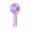 Purple, variant on Portable Foldable USB Handheld Fan with LED Display, 5-Speed Quiet Operation, Long Battery Life, and Neck Hanging Design for Travel, Outdoor Activities, and Comfort