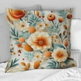 thumbnail image 2 of Designart "Orange Poppies Garden Serenity" Floral Printed Throw Pillow, 2 of 5