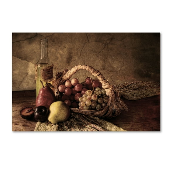 Trademark Fine Art 'Grapes' Canvas Art by Silvia Simonato