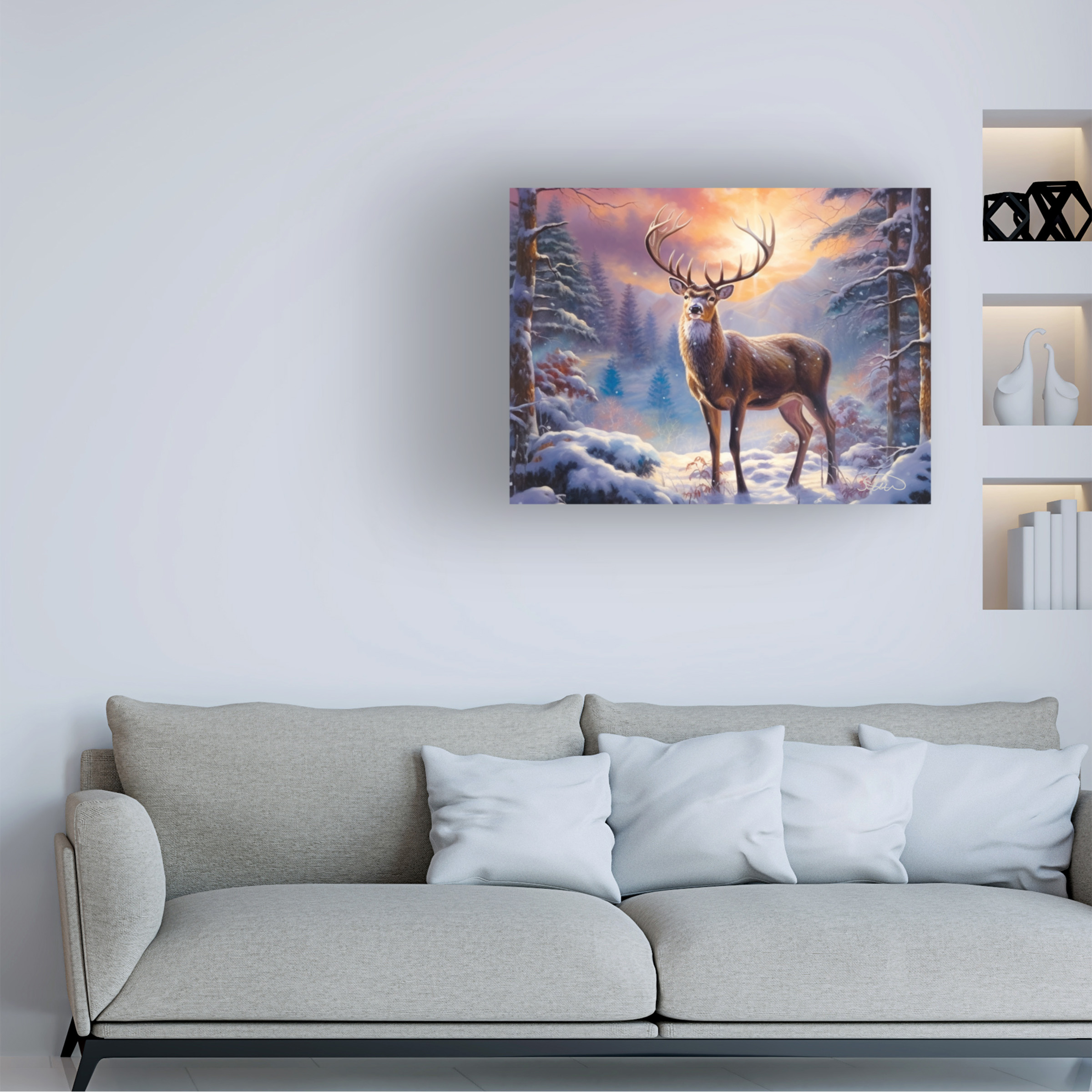 Canvas Wall Art - Stewart 'The Father' Wall Art for Living Room, Bedroom, or Office DÃ©cor by Trademark Fine Art - 24 x 18 Inches