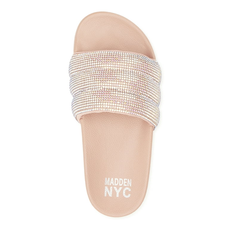 Madden NYC Little and Big Girls Embellished Slide Sandals Sizes