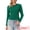 Green Striped, variant on DARING DIVA Women's Striped Long Sleeve Cotton Crew Neck Fitted Tees XL Black White Stripe