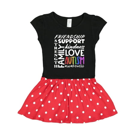 

Inktastic Autism Awareness Love Friendship Support Gift Toddler Girl Dress