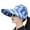 Navy Blue, variant on CSChome Women Summer Hat Women Summer Hat UV Long Brim Striped Print Sunscreen Adjustable Sweat Absorption Hat