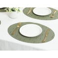 thumbnail image 6 of REGALWOVEN Placemats Set of 6 Oval Placemats for Kitchen Dining Table Decor Table Placemats Wipeable Table Mat Green 18*12.5Inch, 6 of 7