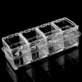 thumbnail image 3 of Juego de caja de condimentos de 4 piezas, tarro transparente para sal y especias, tarros de especias, recipiente para condimentos de cocina, tarros de almacenamiento con 4 cucharas, tapa enlatada, 3 of 5