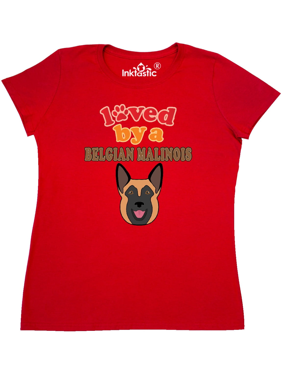 Womens Belgian Malinois Dog Print Slip Ons Custom Print Design Gift Ideas
