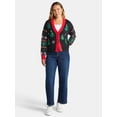 thumbnail image 2 of Women's Embellished Button Front Christmas Cardigan from Holiday Time, Sizes XS-XXXL, 2 of 5
