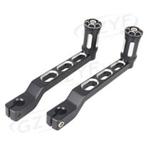 BFY Motorcycle Brake Clutch Gear Pedal Shift Lever Set Shifter Foot Pedals Footrest Fit for Harley Davidson Softail Tour Glide Electra Glide 1986-2012, Black