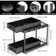 thumbnail image 2 of Muyoka Organizador debajo del fregadero Cajón de almacenamiento deslizante de 2 niveles con cajón extraíble deslizante Almacenamiento debajo del fregadero de la cocina con 4 ganchos para despensa de b Muyoka Hogar, 2 of 7