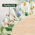 thumbnail image 5 of Spring Summer Floral Round Fitted Tablecloth with Elastic Waterproof Outdoor Tablecloth Wipeable Table Cover for Indoor Kitchen Home Party Round Tables, 5 of 7