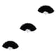 thumbnail image 2 of Yuarrent Abanico de Plumas Decoración Fiestas Adorno Abanicos Decorativos Niños Negro 3Conjunto, 2 of 6