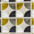 thumbnail image 4 of Fabric Mart Direct Charcoal, Gray Cotton Fabric By The Yard, 54 inches or 137 cm width, 7 Continuous Yards Gray Cotton Fabric, Almost Circles Embroidery, Geometric, Upholstery Curtain Wholesale Fabric, 4 of 8