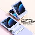 thumbnail image 2 of for Motorola Razr+ 2023 Case with Hinge Protection, Slim PC Back Cover Scratch-Resistant Fashion Women Girls Phone Case for Motorola Razr Plus 2023 - Purple, 2 of 12