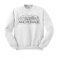 thumbnail image 1 of Skyline Anchorage Sweatshirt Unisex 3X-Large White, 1 of 5
