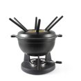 thumbnail image 1 of Swissmar Lucerne Matte Negro Juego de Fondue de Hierro Fundido de 10 Piezas, 1 of 5