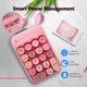 thumbnail image 4 of Teclado numérico inalámbrico Seaciyan Retro Mini Portable Rosa, 4 of 8