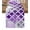 Purple, variant on Yellow Morocco Plaid Short Table Runners 36 Inches, Cotton Linen Fabric Table Runner Dresser Scarf, Distressed Abstract Painted Vintage Tablerunner for Party/Kitchen/Dinner/Wedding Decor 13''x36''