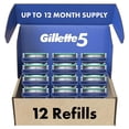 thumbnail image 1 of Recambios de Cuchillas Gillette 5 para Hombre 12 Unidades Gillette NA, 1 of 6
