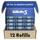 thumbnail image 1 of Recambios de Cuchillas Gillette 5 para Hombre 12 Unidades Gillette NA, 1 of 6