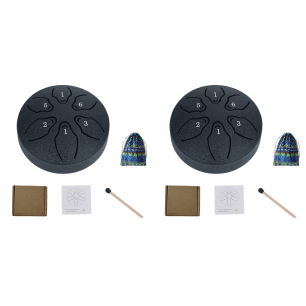 Tambor Lluvia 3 Pulgadas Y 6 Notas para Lengua Acero Exterior Yoga ()