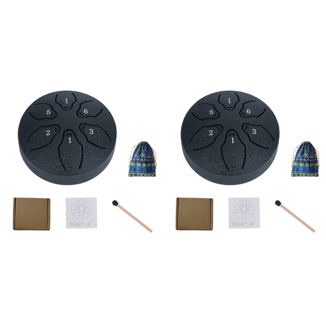 Tambor Lluvia 3 Pulgadas Y 6 Notas para Lengua Acero Exterior Yoga ()