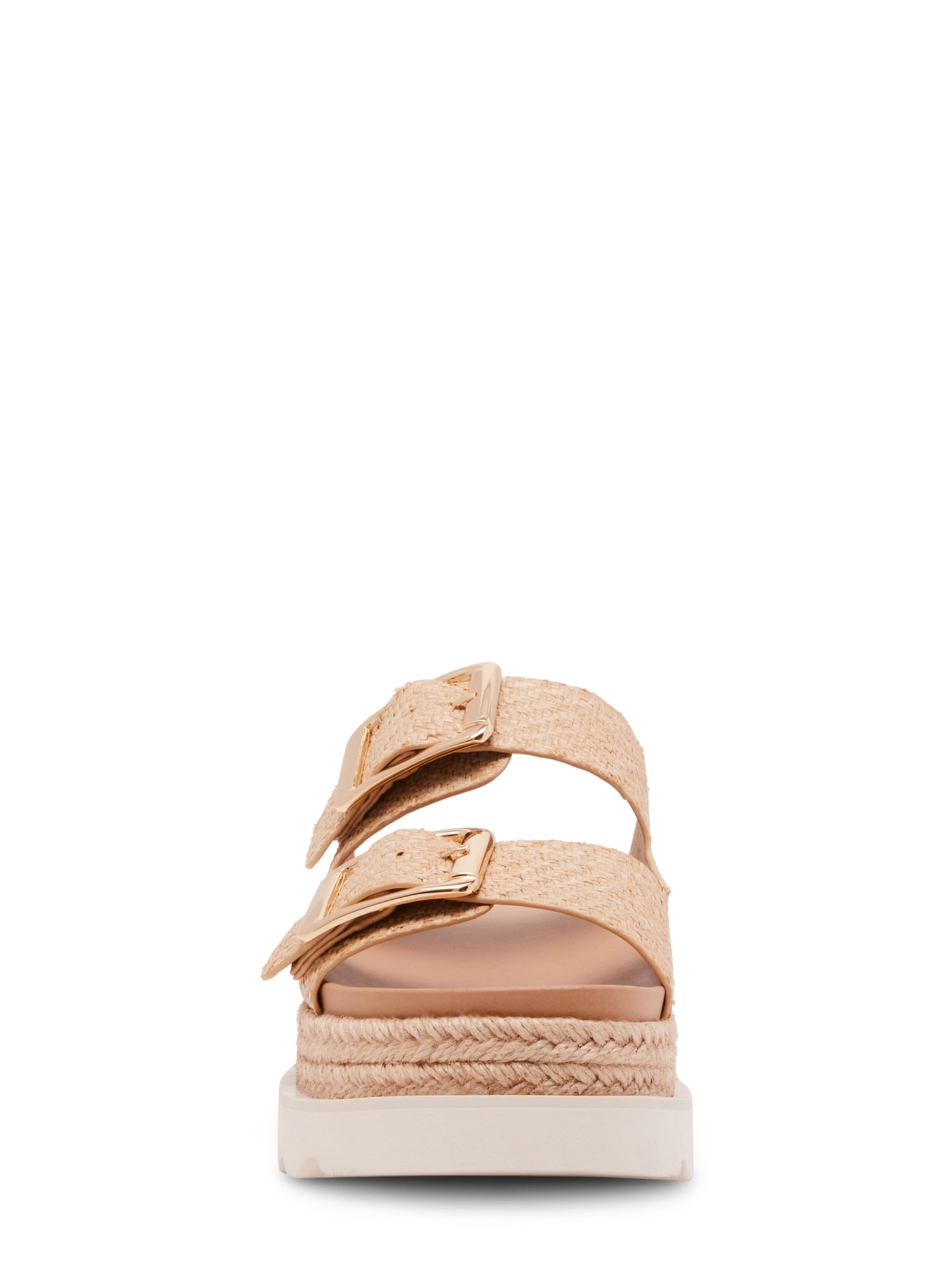 Madden Girl Women's Mythicall Two Strap Slide Platform Sandal